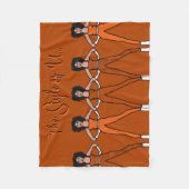 Majorette/Dancer Fleece Blanket Burnt Oranje (Voorkant)