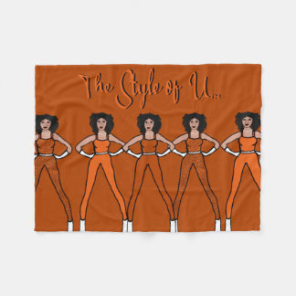 Majorette/Dancer Fleece Blanket Burnt Oranje Deken