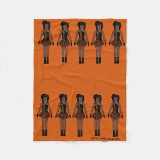 Majorette/ Dancer Fleece Deken Sinaasappel