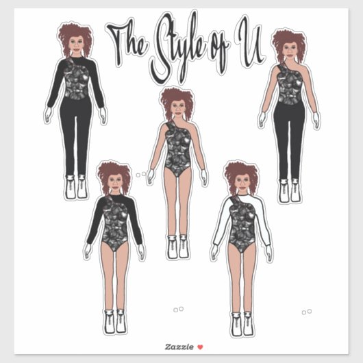 Majorette / Dancer Quick Change Stickers ( Onyx ) (Vel)