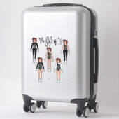 Majorette / Dancer Quick Change Stickers ( Onyx ) (Koffer)