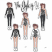 Majorette / Dancer Quick Change Stickers ( Onyx ) (Voorkant)