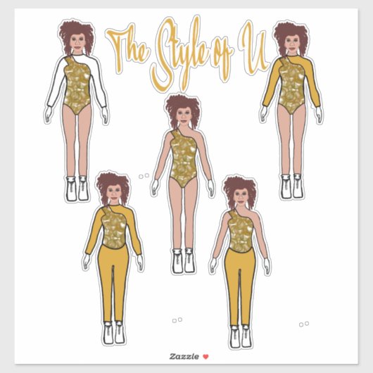 Majorette / Dancer Quick Change Stickers ( Shine ) (Vel)