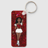 Majorette / Dancer Sleutelhanger Red Spark (Achterkant)