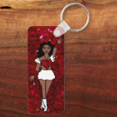 Majorette / Dancer Sleutelhanger Red Spark (Achterkant)