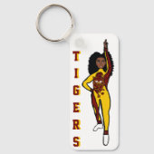 Majorette/ Dancer Sleutelhanger Yellow Maroon Tige (Voorkant)