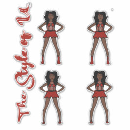 Majorette / Dancer Stickers Aardbei #2