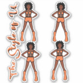 Majorette/Dancer Stickers Abriot 2 (Voorkant)