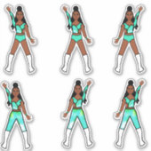 Majorette / Dancer Stickers Lakeside (Voorkant)