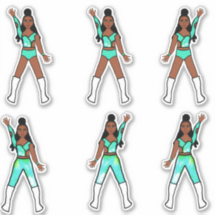 Majorette / Dancer Stickers Lakeside