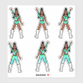 Majorette / Dancer Stickers Lakeside (Vel)