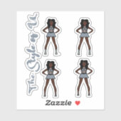 Majorette/Dancer Stickers Overcast (Vel)