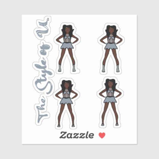 Majorette/Dancer Stickers Overcast (Vel)