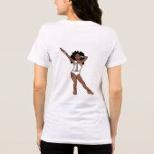 Majorette/ Dancer White Stones A Tri-Blend Shirt (Achterkant)