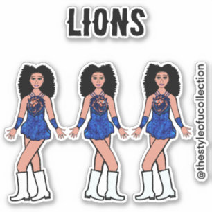 Majorette / Danser Stickers Sapphire Lion B