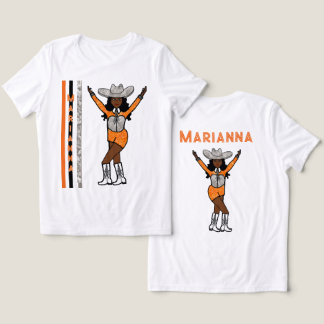 Majorette/ Danser Western Zilver Sinaasappel Tri-Blend Shirt