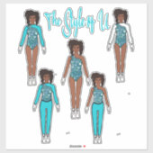 Majorette / Danseuse Stickers Changement rapide Ca (Feuille)