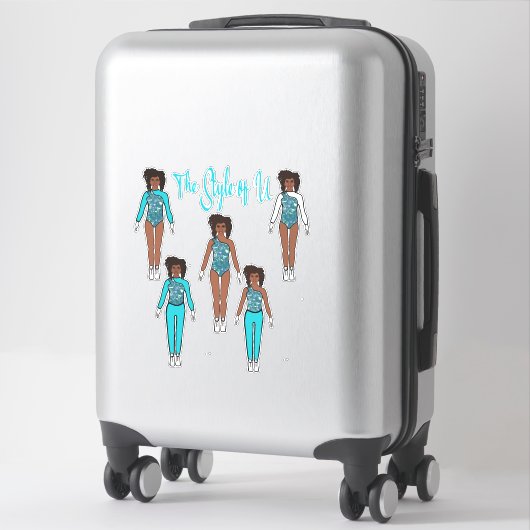 Majorette / Danseuse Stickers Changement rapide Ca (Sur valise)