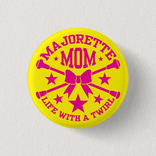 Majorette mama Badge Ronde Button 3,2 Cm (Voorkant)