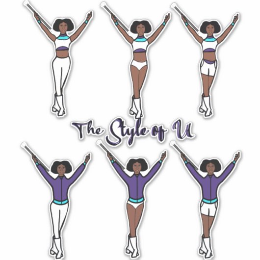 Majorette Quick Change Stickers (Aqua Grape 2) (Voorkant)