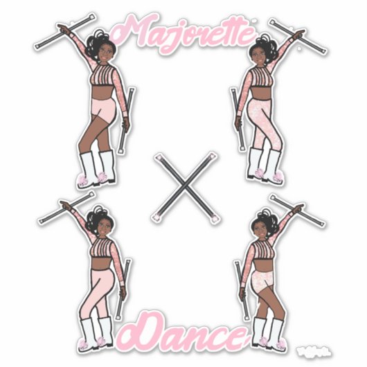 Majorette Quick Change Stickers (Pink Spark) (Devant)