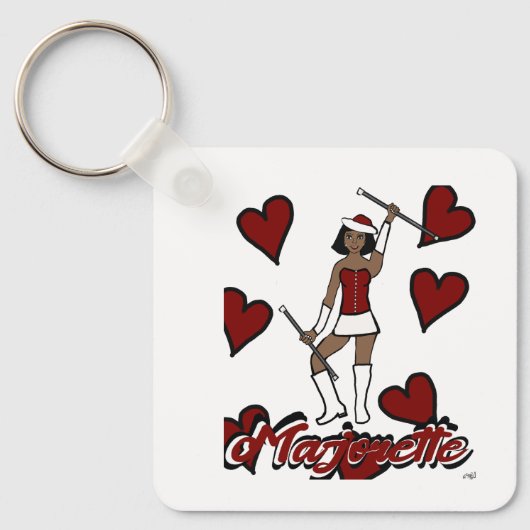 Majorette Sleutelhanger / Rood (Voorkant)