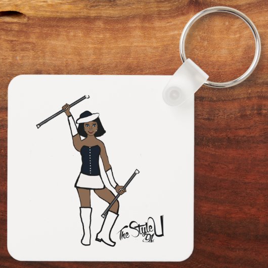 Majorette Sleutelhanger/ Zwart Sleutelhanger (Achterkant)