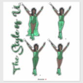 Majorette Sparkle Stickers (Apple) (Vel)