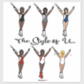 Majorette Sparkle Stickers (Ras) (Vel)