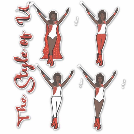 Majorette Sparkle Stickers (Vuur) (Voorkant)