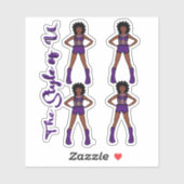 Majorette / Stickers danseur Orchard 2 (Feuille)