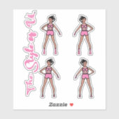 Majorette / Stickers Danseuse Coton Candy 2 (Feuille)