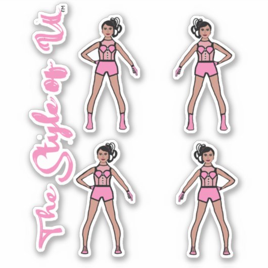 Majorette / Stickers Danseuse Coton Candy 2 (Devant)