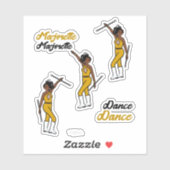 Majorette / Stickers Danseuse Gold Diamant 3 (Feuille)