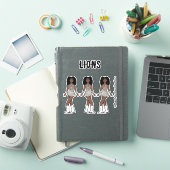 Majorette / Stickers Danseuse Lion d'Argent A (Couverture iPad)