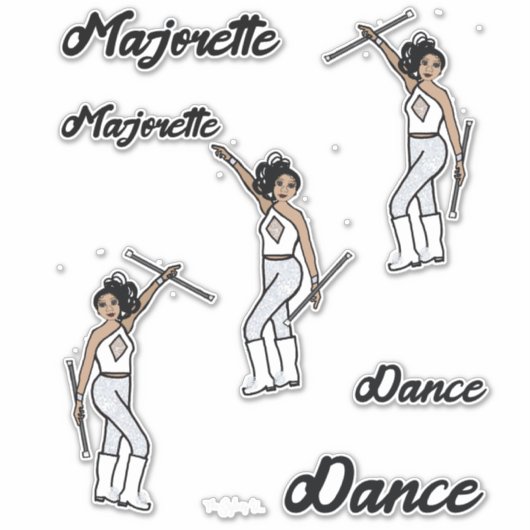 Majorette Stickers (White Diamond 2) (Voorkant)
