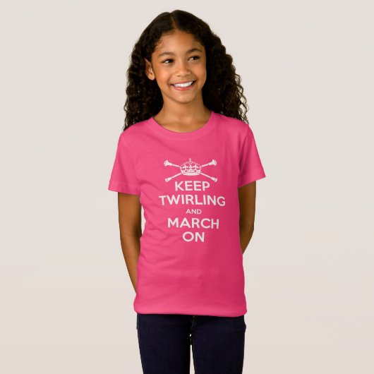 Majorettes, T-shirt Keep Calm (Devant entier)