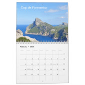 Majorque, plages et paysages marins - calendrier (Feb 2026)
