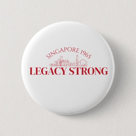 Majulah Singapura Celebration Ronde Button 5,7 Cm (Voorkant)
