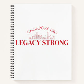 Majulah Singapura-viering T-shirt Notitieboek