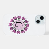 Majuscule G monogramme floral (Verso Horizontal)