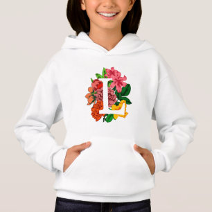 Majuscule L monogramme floral