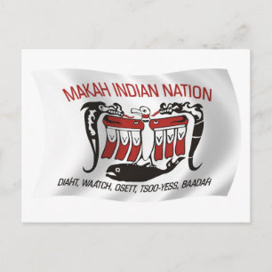 Makah Stam Vlag Postkaart