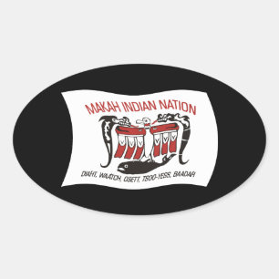 Makah Tribe Flag Sticker