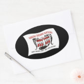 Makah Tribe Flag Sticker (Envelop)