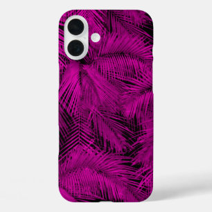 Makana Palms Hawaiian Roze Tropische Bladeren iPhone 16 Plus Hoesje