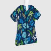 Makapuu Beach Hawaiian Batik Aloha Chemise - Bleu (devant)