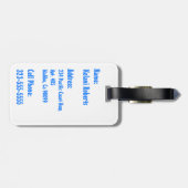 Makapuu Beach Hawaiian Batik Bagagelabels (Achterkant horizontaal)