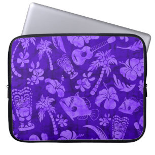 Makapuu Beach Hawaiian Batik Neoprene Wetsuit suit Laptop Sleeve