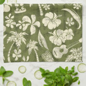 Makapuu Beach Hawaiian Batik Serviette de cuisine (Plié)